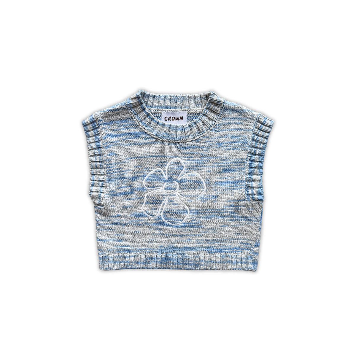 Organic Space Dye Knit Vest – Grown Shop