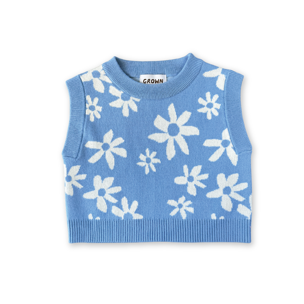 Organic Wild Flower Knit Vest – Grown Shop