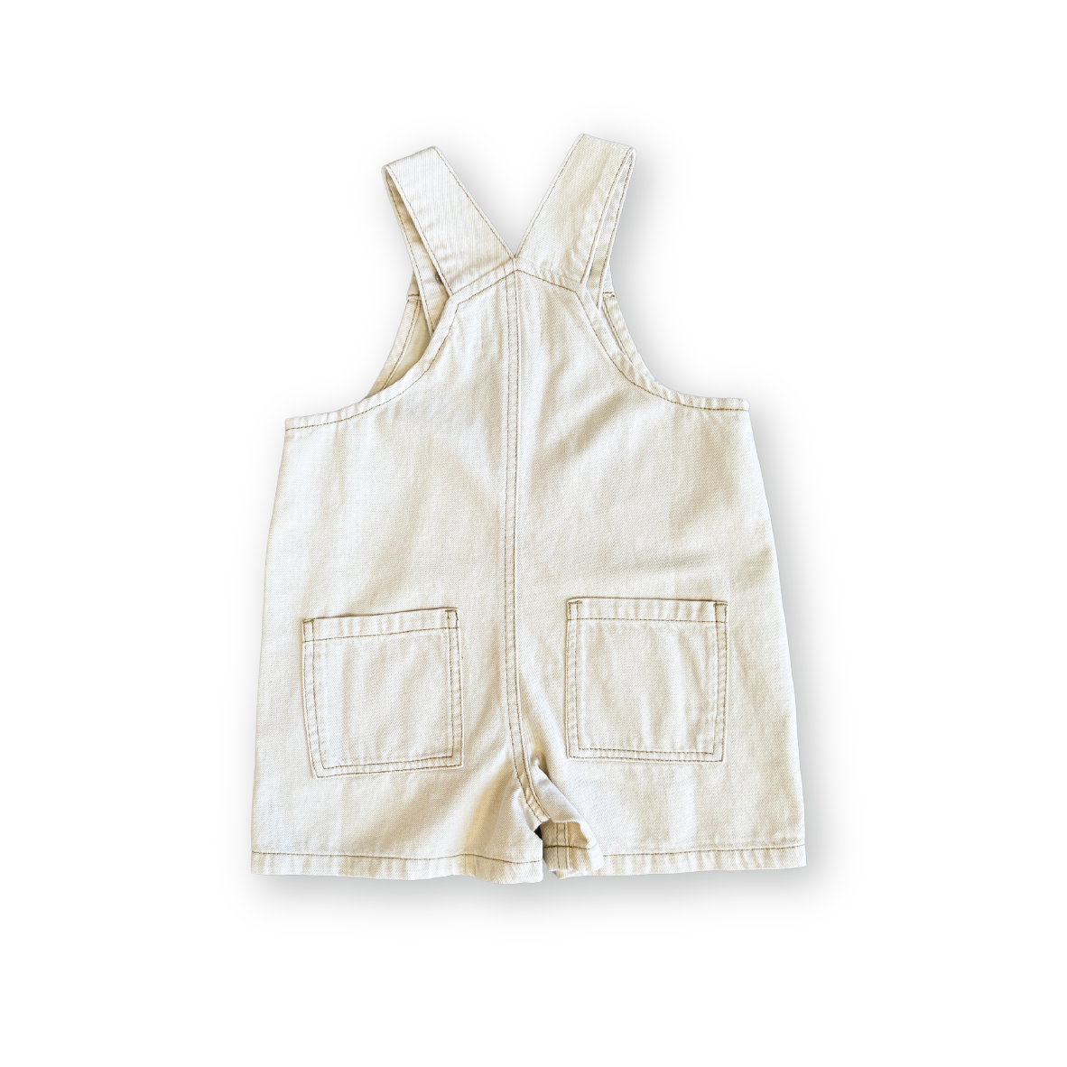 Organic Everyday Twill Short Overalls Milk – Grown Shop
