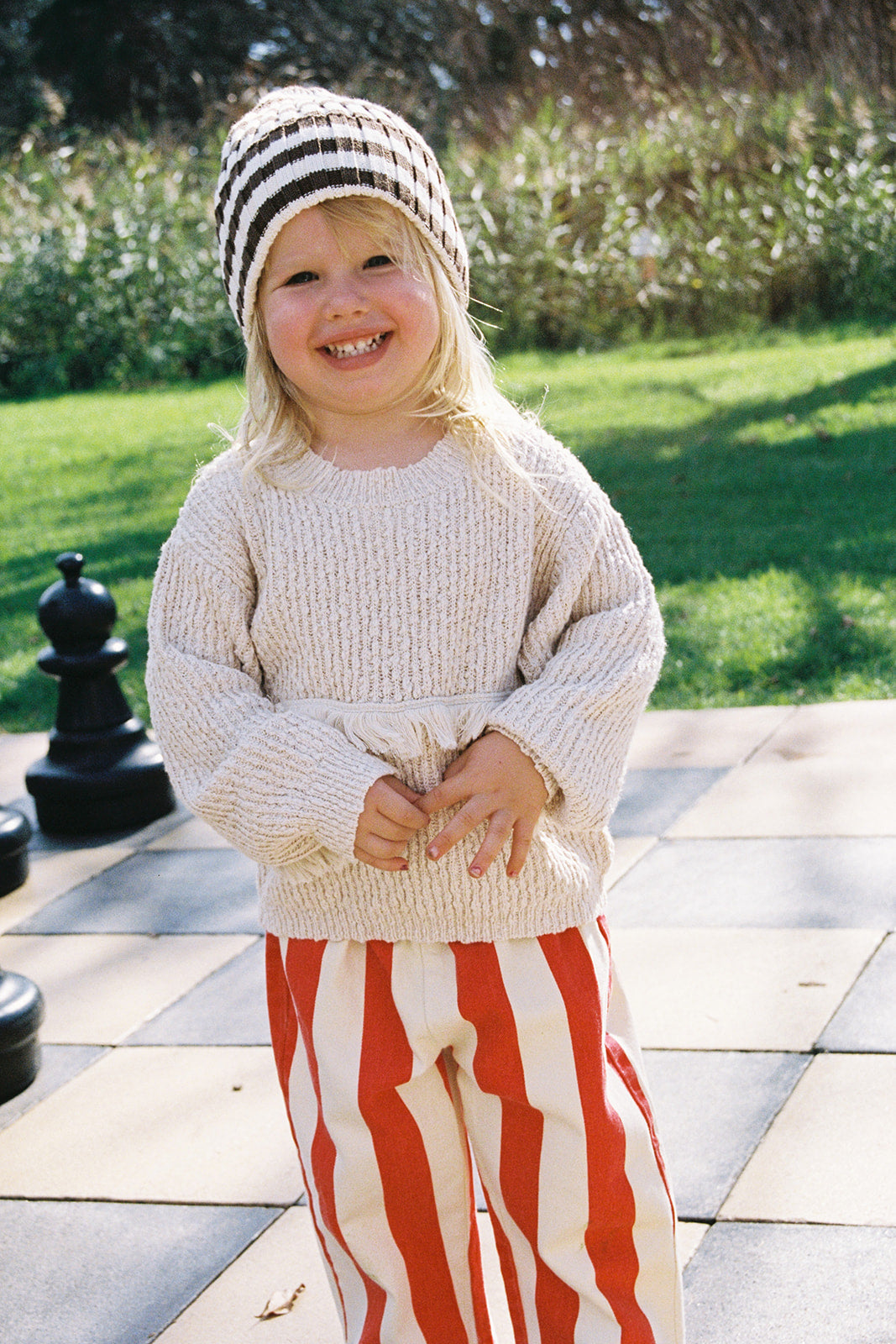 Pixie Rib Organic Striped Pixie Rib Beanie - Espresso – Grown Shop
